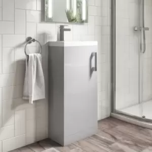400mm Grey Cloakroom Vanity Unit with Basin - Ashford