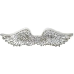 Silver Art Angel Wings 33" Ornament