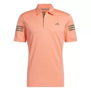 adidas 3 Stripe Polo Shirt Mens - Orange