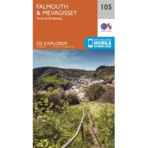 Falmouth and Mevagissey, Truro and St Mawes by Ordnance Survey (Sheet map, folded, 2015)