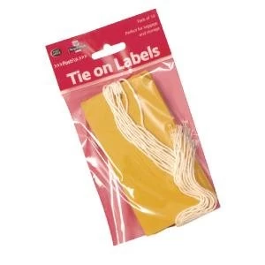 Flexocare 10 Yellow Luggage Tags Pack of 20 54332026