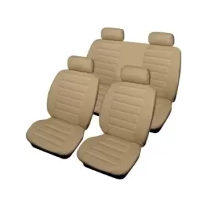 Car Seat Cover Leatherlook - Set - Beige - 14674 - Cosmos