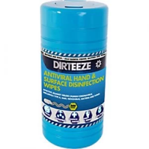 Dirteeze AntiViral Hand and Surface Wipes 200 Wipes