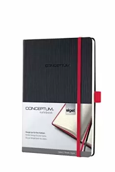Sigel Conceptum writing notebook A4 194 sheets Black, Red