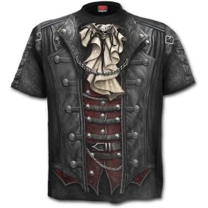 Goth Wrap Allover Mens 3XL T-Shirt - Black