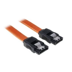 BitFenix Alchemy SATA 6GB/s braided cable 30cm Orange