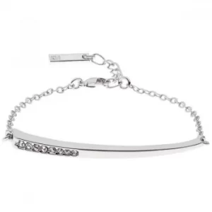 Ladies Karen Millen Silver Plated Crystal Shard Bracelet