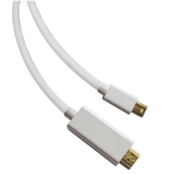 Sandberg Mini DisplayPort Male to HDMI Male Converter Cable, 1.5 Metres, 5 Year Warranty