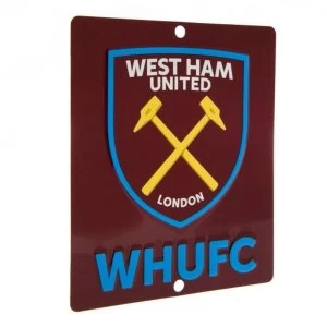 West Ham United FC Window Sign