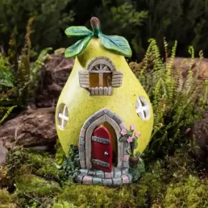Garden Gear Solar Light Up Pear Fairy House