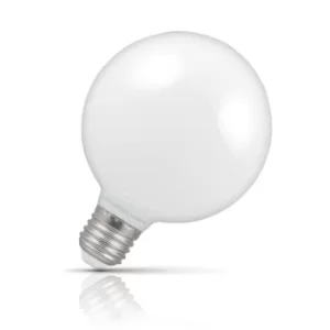 Crompton Globe LED Light Bulb Dimmable G95 E27 7W (60W Eqv) Warm White Opal