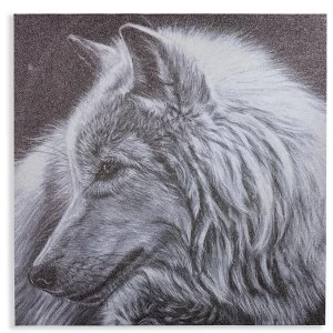 Arthouse Glitter Wolf Canvas