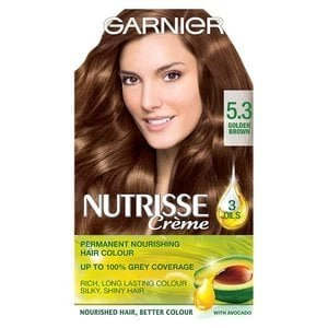 Garnier Nutrisse 5.3 Golden Brown Permanent Hair Dye Brunette