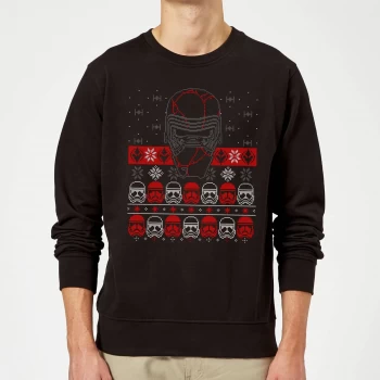 Star Wars Kylo Ren Ugly Holiday Sweatshirt - Black - L
