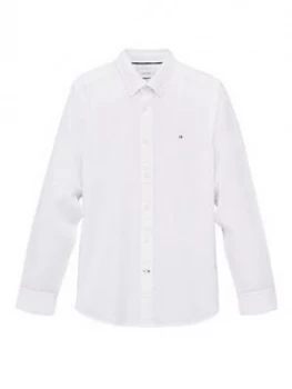 Calvin Klein Button Down Liquid Touch Shirt - White