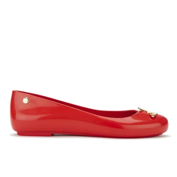 Vivienne Westwood for Melissa Womens Space Love 16 Ballet Flats - Red Orb - UK 5