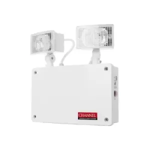 Channel Smarter Safety Grove 15W IP65 Emergency Twin Spotlight with Remote Control - E-GR-NM3-LED-IP65-RC