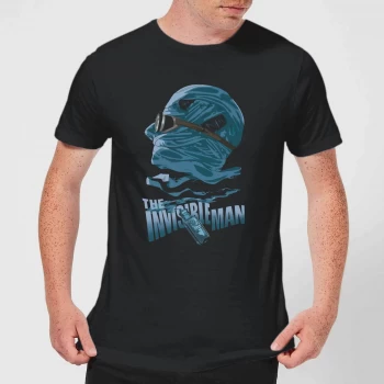 Universal Monsters The Invisible Man Illustrated Mens T-Shirt - Black - 5XL