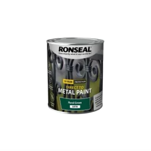 Ronseal Metal Paint Rural Green Satin 750ml