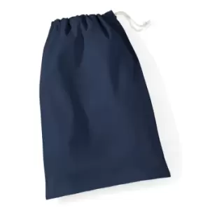 Westford Mill Cotton Stuff Bag - 0.25 To 38 Litres (S) (Navy Blue)