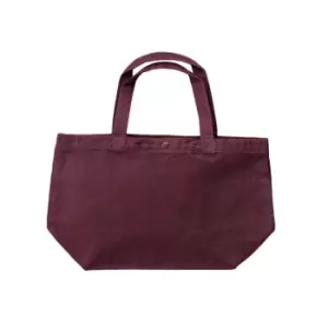 Bags By Jassz Small Canvas Shopper (One Size) (Wine)