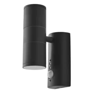 Coast Islay Up and Down Wall Light with PIR Sensor Anthracite