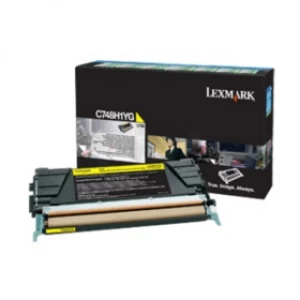 Lexmark C748H1YG Yellow Laser Toner Ink Cartridge