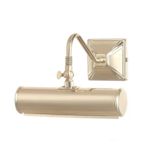 1 Light Small Picture Wall Light Polished Brass, E14