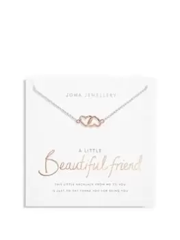 Joma Jewellery A LITTLE BEAUTIFUL FRIEND NECKLACE, Silver, Women