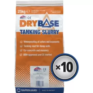 Safeguard Drybase BBA Tanking Slurry 25kg Grey (10 Pk)