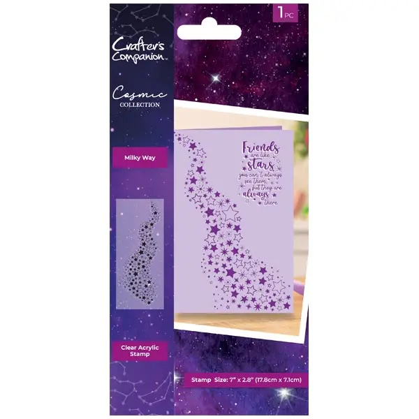 Crafter's Companion Clear Stamp Cosmic Milky Way Background