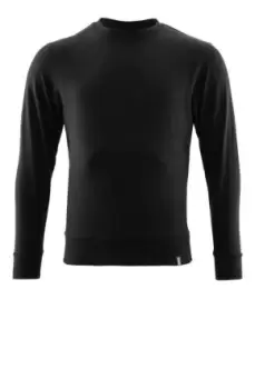 Mascot Workwear Crossover Black Organic Cotton Mens Work Sweatshirt XS