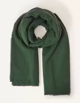 Accessorize Womens Grace Super-Soft Blanket Scarf Green, Size: One Size