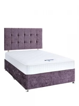 Luxe Collection By Silentnight Fearne 1000 Memory Violet Divan Bed With Storage Options Includes Headboard