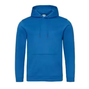 AWDis Adults Unisex Polyester Sports Hoodie (3XL) (Royal Blue)