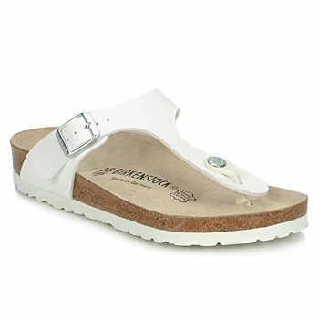 Birkenstock GIZEH womens Flip flops / Sandals (Shoes) in White