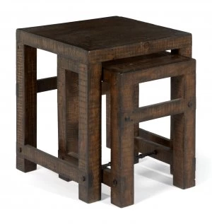 Linea Clifton Nest of Tables Brown