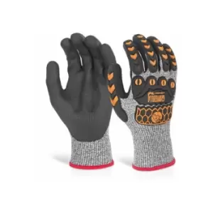 Nitrile palm coated glove grey xxl (Pair) - Glovezilla