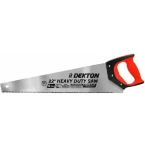 DT45624 22" 8TPI Triple Ground Rapid Cut Hardpoint Handsaw - Dekton
