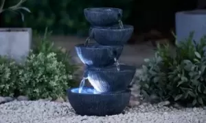 Serenity Bowls Water Feature: Cascading Five Bowl Water Feature