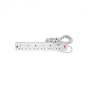 Mercury 429.850UK power extension Indoor 5m 6 AC outlet(s) White