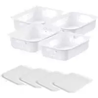 SmartStore Storage Basket Plastic White 28 (W) x 37 (D) x 19 (H) cm