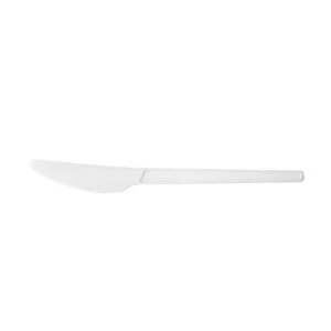 Vegware Knife Disposable CPLA White Ref VR KN6.5W Pack 50