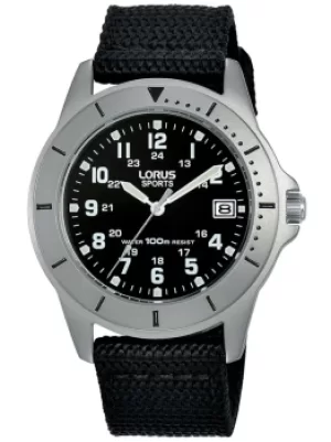 Lorus Mens Sports Fabric Strap Watch RS935DX9