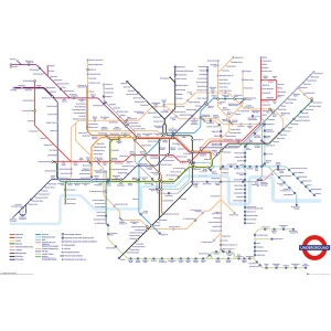Transport For London Underground Map Maxi Poster