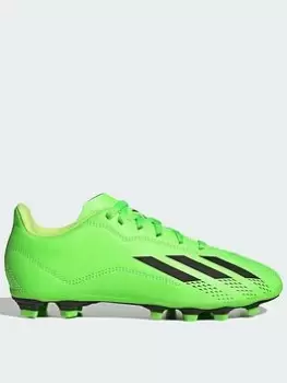 adidas Junior X Speedform.4 Firm Ground Football Boots - Green, Size 10