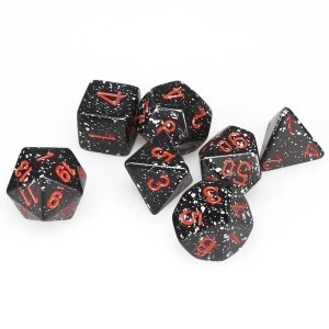 Chessex Speckled Poly 7 Dice Set: Space