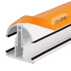 Snapa Lean-to Bar 10, 16, 25mm 2.5m White - wilko