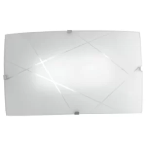ALEXIA LED Flush Wall Light White 940lm 4000K 30x18cm