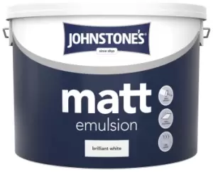 Johnstone's Brilliant White Matt Emulsion 10L